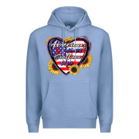 Colony Blue American heart southern soul Premium Hoodie - CowGirlArtShop