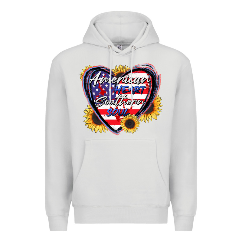 American Heart Southern Soul Premium Hoodie by CowGirlArtShop | Teevron