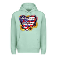 Seafoam American heart southern soul Premium Hoodie - CowGirlArtShop