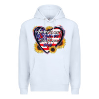 White American heart southern soul Premium Hoodie - CowGirlArtShop