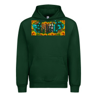 Forest Green mini sunflower libbey cup Urban Hoodie - HRA Design Shop