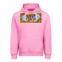 Fuchsia Pink mini sunflower libbey cup Urban Hoodie - HRA Design Shop