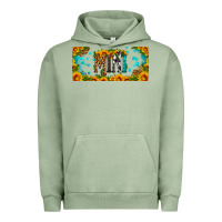 Pigment Oil Green mini sunflower libbey cup Urban Hoodie - HRA Design Shop