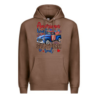 Chestnut American heart southern soul truck Premium Hoodie - Neo Western