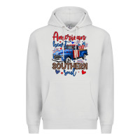Dove Grey American heart southern soul truck Premium Hoodie - Neo Western