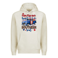 Oatmeal Heather American heart southern soul truck Premium Hoodie - Neo Western