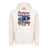 Pale Pink American heart southern soul truck Premium Hoodie - Neo Western