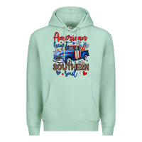 Seafoam American heart southern soul truck Premium Hoodie - Neo Western