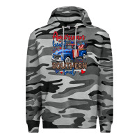 Slate Camo American heart southern soul truck Premium Hoodie - Neo Western