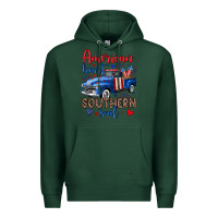 Sports Green American heart southern soul truck Premium Hoodie - Neo Western