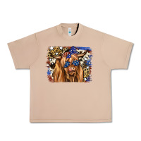 Burro 4th of July Highland Cattle Urban Heavy Tee - RanaPortraitStore