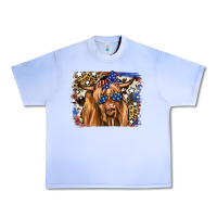Grape Ice 4th of July Highland Cattle Urban Heavy Tee - RanaPortraitStore