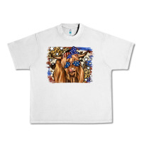 Lunar Rock 4th of July Highland Cattle Urban Heavy Tee - RanaPortraitStore