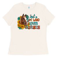 Bone just a girl who loves horses Ladies Tee - Artiststas