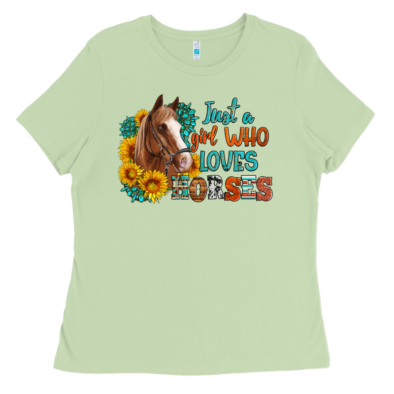 Just A Girl Who Loves Horses Ladies Tee by Artiststas | Teevron