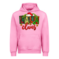Fuchsia Pink Christmas lala claus Urban Hoodie - FaDigitalArtStudio