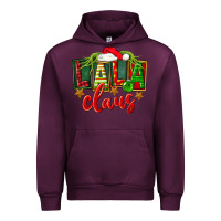Mauve Wine Christmas lala claus Urban Hoodie - FaDigitalArtStudio