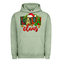 Pigment Oil Green Christmas lala claus Urban Hoodie - FaDigitalArtStudio