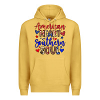 Antique Gold American heart southern soul Premium Hoodie - Neo Western