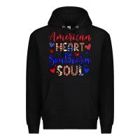 Black American heart southern soul Premium Hoodie - Neo Western