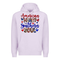 Lilac American heart southern soul Premium Hoodie - Neo Western