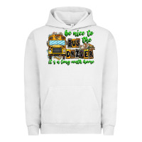 Pigment Lunar Rock Be Nice To The Bus Driver It's A Long Walk Home Urban Hoodie - CowhideDigitalArt