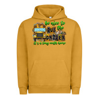 Pigment Peanut Butter Be Nice To The Bus Driver It's A Long Walk Home Urban Hoodie - CowhideDigitalArt
