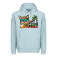 Blue Mist hello summer Premium Hoodie - SublimationCraftShop