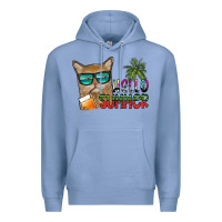 Colony Blue hello summer Premium Hoodie - SublimationCraftShop
