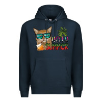 Navy hello summer Premium Hoodie - SublimationCraftShop