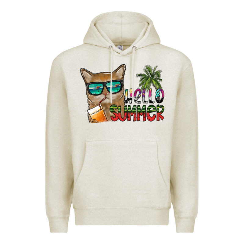 Hello Summer Premium Hoodie by SublimationCraftShop | Teevron