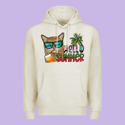 Hello Summer Premium Hoodie Designed By Sublimationcraftshop