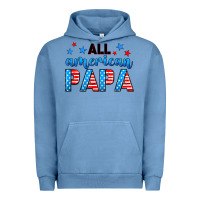 Pigment Pebble Blue All American papa Urban Hoodie - Neo Western