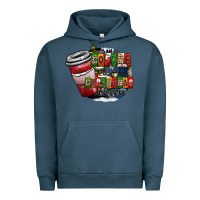 Pigment Midnight Navy coffe Urban Hoodie - CowhideDigitalArt