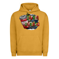 Pigment Peanut Butter coffe Urban Hoodie - CowhideDigitalArt