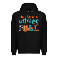 Black welcome fall Premium Hoodie - HRA Design Shop