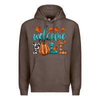 Coffee welcome fall Premium Hoodie - HRA Design Shop