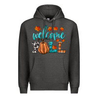 Charcoal Heather welcome fall Premium Hoodie - HRA Design Shop