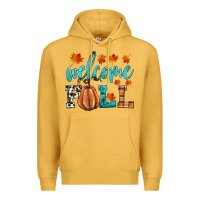 Mustard welcome fall Premium Hoodie - HRA Design Shop