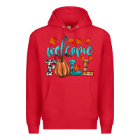 Red welcome fall Premium Hoodie - HRA Design Shop