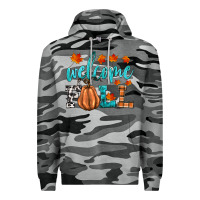 Slate Camo welcome fall Premium Hoodie - HRA Design Shop