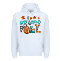 White welcome fall Premium Hoodie - HRA Design Shop
