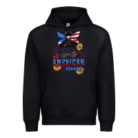 Black All American Nana 4th of July Urban Hoodie - CowGirlArtShop
