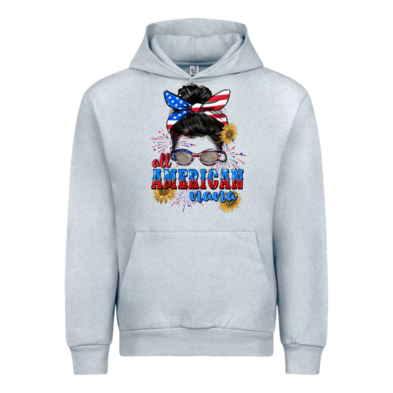 All American Nana 4th Of July Urban Hoodie by CowGirlArtShop | Teevron