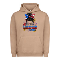Pigment Burro All American Nana 4th of July Urban Hoodie - CowGirlArtShop