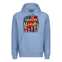 Colony Blue American honey 4th of july Premium Hoodie - CowGirlArtShop