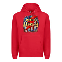 Red American honey 4th of july Premium Hoodie - CowGirlArtShop