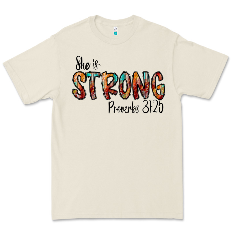 She Is Strong Provebs Premium Tee by CowhideDigitalArt | Teevron