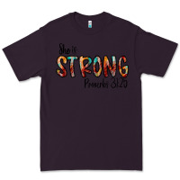 Plum she is strong provebs Premium Tee - CowhideDigitalArt