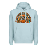 Blue Mist fall pumpkin rainbow Premium Hoodie - HRA Design Shop